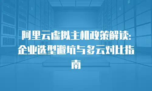 阿里云虚拟主机政策解读：企业选型避坑与多云对比指南