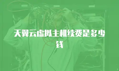 天翼云虚拟主机续费是多少钱