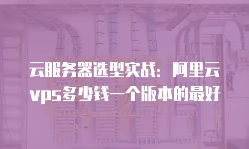云服务器选型实战：阿里云vps多少钱一个版本的最好