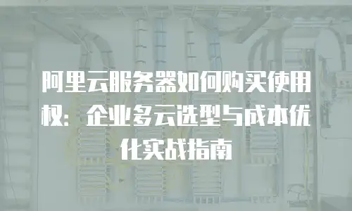 阿里云服务器如何购买使用权：企业多云选型与成本优化实战指南