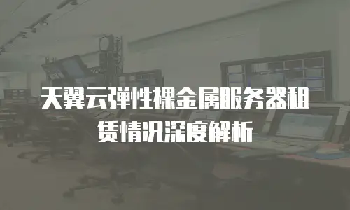 天翼云弹性裸金属服务器租赁情况深度解析