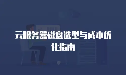 云服务器磁盘选型与成本优化指南