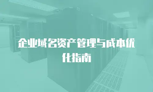 企业域名资产管理与成本优化指南
