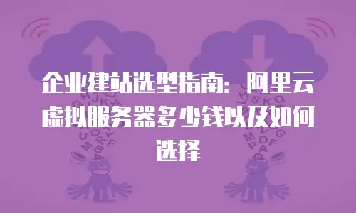 企业建站选型指南：阿里云虚拟服务器多少钱以及如何选择