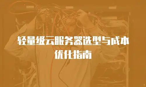 轻量级云服务器选型与成本优化指南