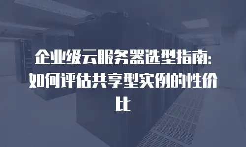 企业级云服务器选型指南：如何评估共享型实例的性价比