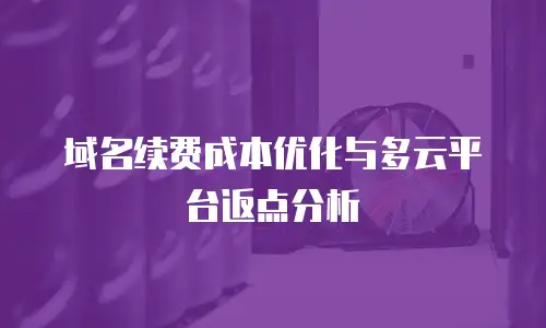 域名续费成本优化与多云平台返点分析