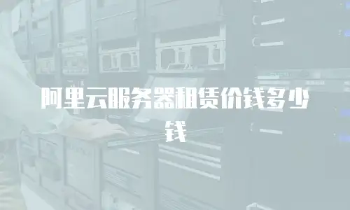 阿里云服务器租赁价钱多少钱