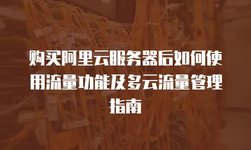购买阿里云服务器后如何使用流量功能及多云流量管理指南