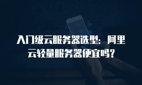 入门级云服务器选型：阿里云轻量服务器便宜吗？