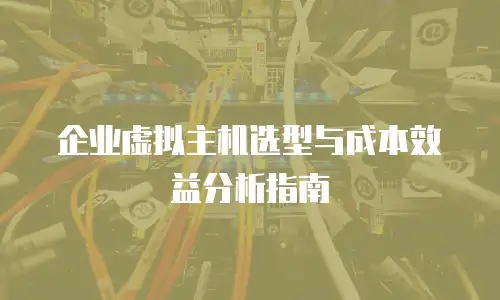 企业虚拟主机选型与成本效益分析指南