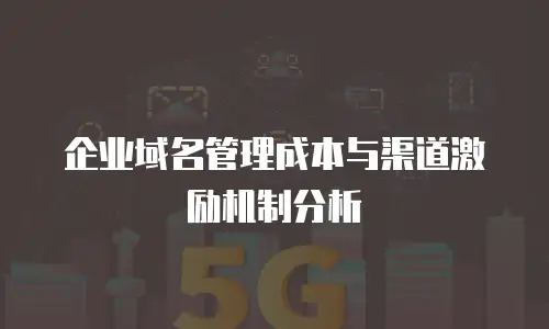 企业域名管理成本与渠道激励机制分析
