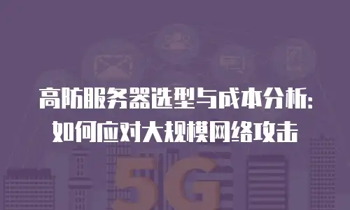 高防服务器选型与成本分析：如何应对大规模网络攻击