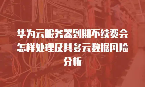 华为云服务器到期不续费会怎样处理及其多云数据风险分析
