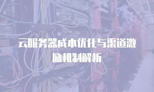 云服务器成本优化与渠道激励机制解析