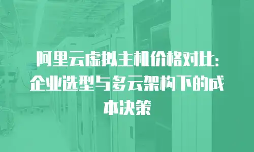 阿里云虚拟主机价格对比：企业选型与多云架构下的成本决策