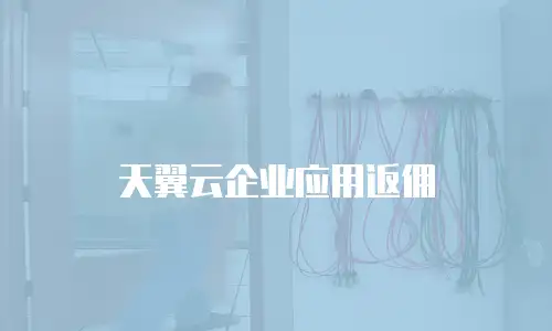 天翼云企业应用返佣