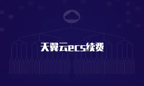天翼云ecs续费