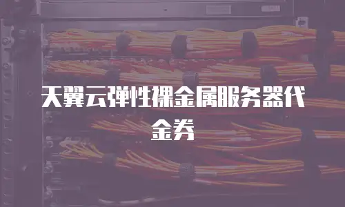 天翼云弹性裸金属服务器代金券