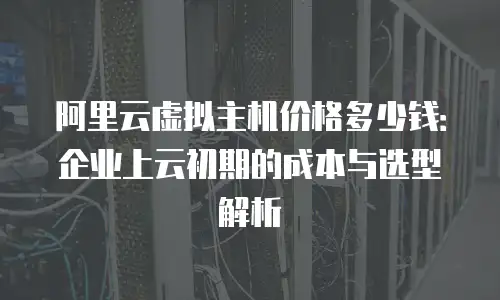 阿里云虚拟主机价格多少钱：企业上云初期的成本与选型解析