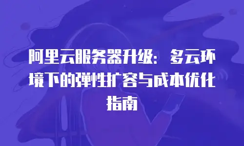 阿里云服务器升级：多云环境下的弹性扩容与成本优化指南
