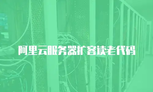 阿里云服务器扩容读老代码