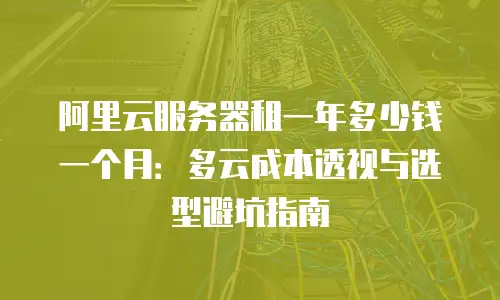 阿里云服务器租一年多少钱一个月：多云成本透视与选型避坑指南