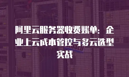 阿里云服务器收费账单：企业上云成本管控与多云选型实战
