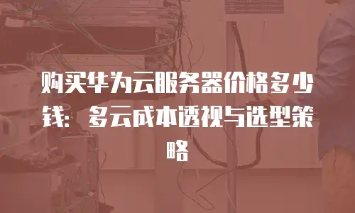 购买华为云服务器价格多少钱：多云成本透视与选型策略