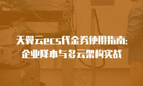 天翼云ecs代金券使用指南：企业降本与多云架构实战
