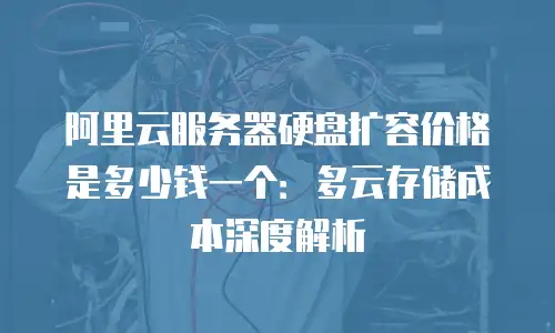 阿里云服务器硬盘扩容价格是多少钱一个：多云存储成本深度解析