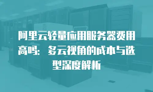 阿里云轻量应用服务器费用高吗：多云视角的成本与选型深度解析