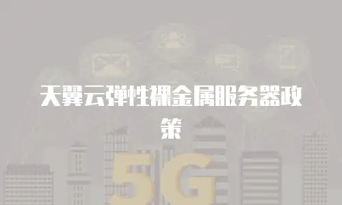 天翼云弹性裸金属服务器政策