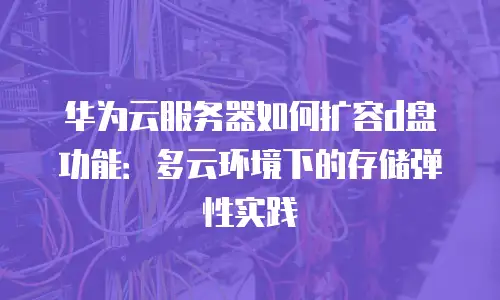 华为云服务器如何扩容d盘功能：多云环境下的存储弹性实践