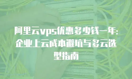 阿里云vps优惠多少钱一年：企业上云成本避坑与多云选型指南