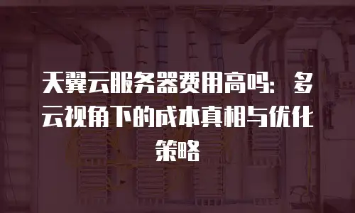 天翼云服务器费用高吗：多云视角下的成本真相与优化策略