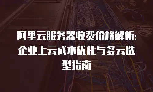 阿里云服务器收费价格解析：企业上云成本优化与多云选型指南