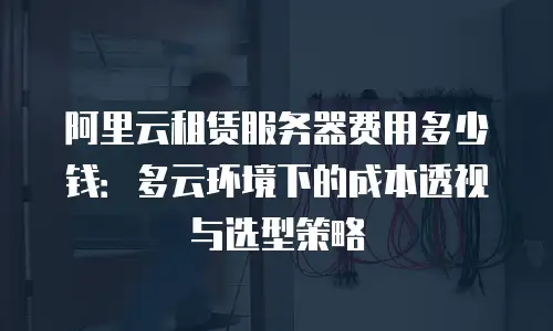 阿里云租赁服务器费用多少钱：多云环境下的成本透视与选型策略