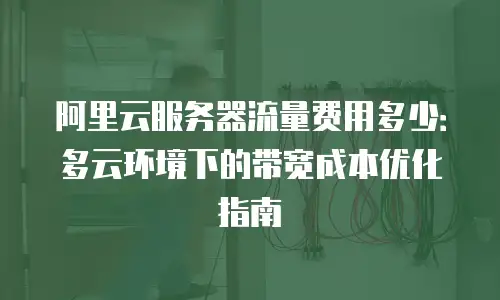阿里云服务器流量费用多少：多云环境下的带宽成本优化指南