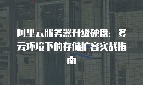 阿里云服务器升级硬盘：多云环境下的存储扩容实战指南