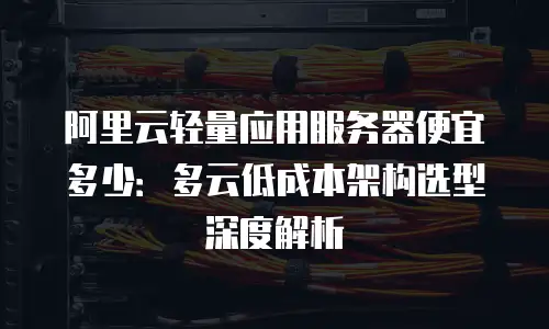 阿里云轻量应用服务器便宜多少：多云低成本架构选型深度解析