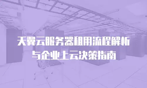 天翼云服务器租用流程解析与企业上云决策指南