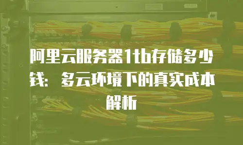 阿里云服务器1tb存储多少钱：多云环境下的真实成本解析