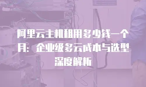 阿里云主机租用多少钱一个月：企业级多云成本与选型深度解析