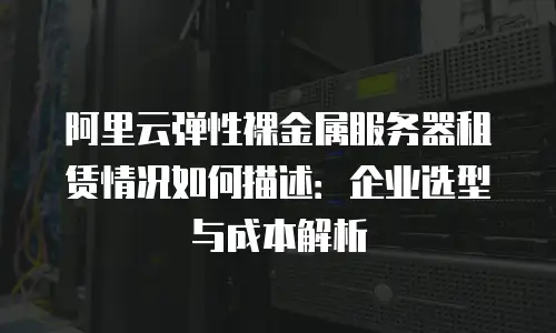 阿里云弹性裸金属服务器租赁情况如何描述：企业选型与成本解析