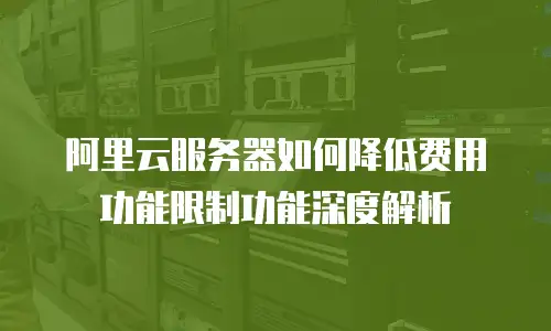 阿里云服务器如何降低费用功能限制功能深度解析