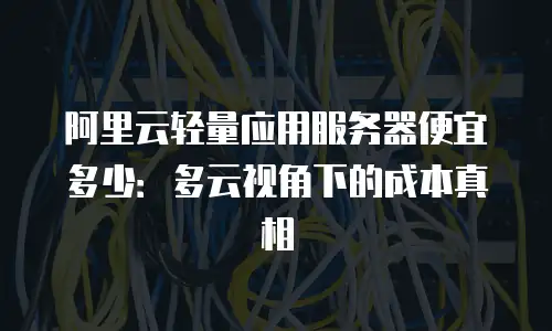 阿里云轻量应用服务器便宜多少：多云视角下的成本真相