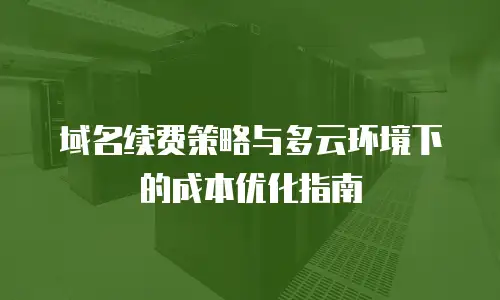 域名续费策略与多云环境下的成本优化指南