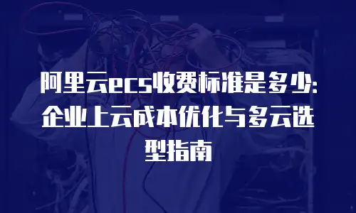 阿里云ecs收费标准是多少：企业上云成本优化与多云选型指南