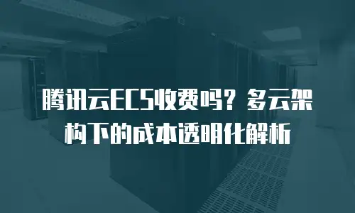 腾讯云ECS收费吗？多云架构下的成本透明化解析